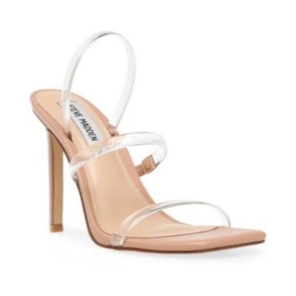 Steve Madden Shoes - 1365 Steve Madden Women's Gracey Strappy Stiletto Sandals Tan Size 11